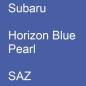 Preview: Subaru, Horizon Blue Pearl, SAZ.